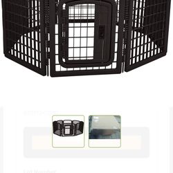 Amazon Basics 8-Panel Plastic Pet Pen Fence