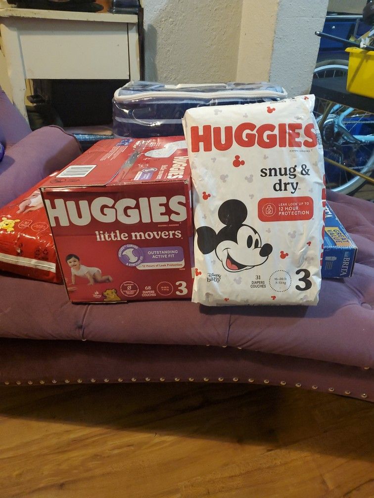 Huggies Diapers Sz 3; 99 ct.