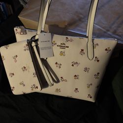 Coach bag and wallet set