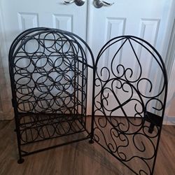 Wine Rack Cage - Hand Forged Wrought Iron
