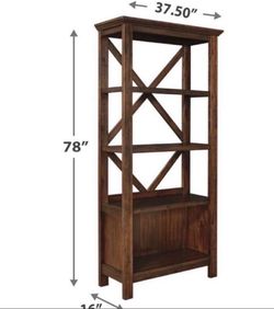 Ashley Baldridge 78" Bookcase with 4 n Shelves