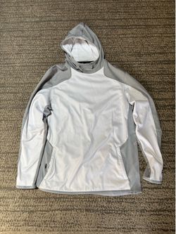 Under Armour ColdGear Hoodie LG Gray/White