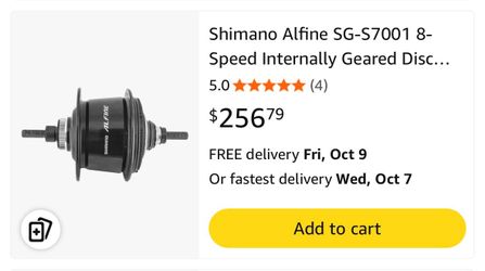 Shimano hub alfine 8  - for parts-