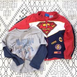 Superman Batman’s Zip Up Jacket And T Shirt Set