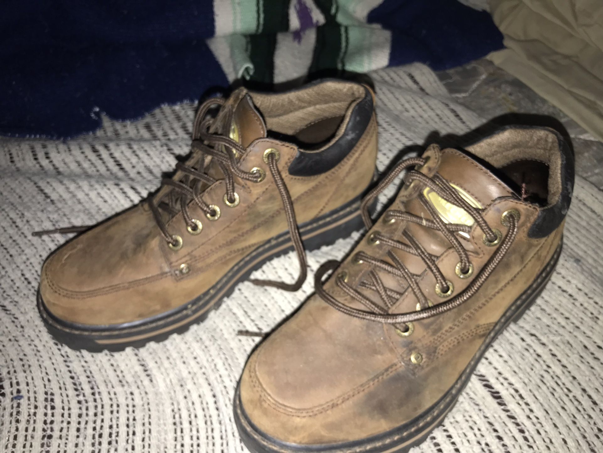 Very Nice Heavy Leather Sketchers Work Boots Size 9 Only $40 Firm