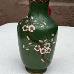 Cloisonne Sakura Vase