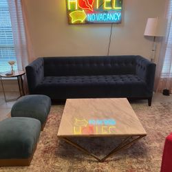 Faux Marble Coffee Table 