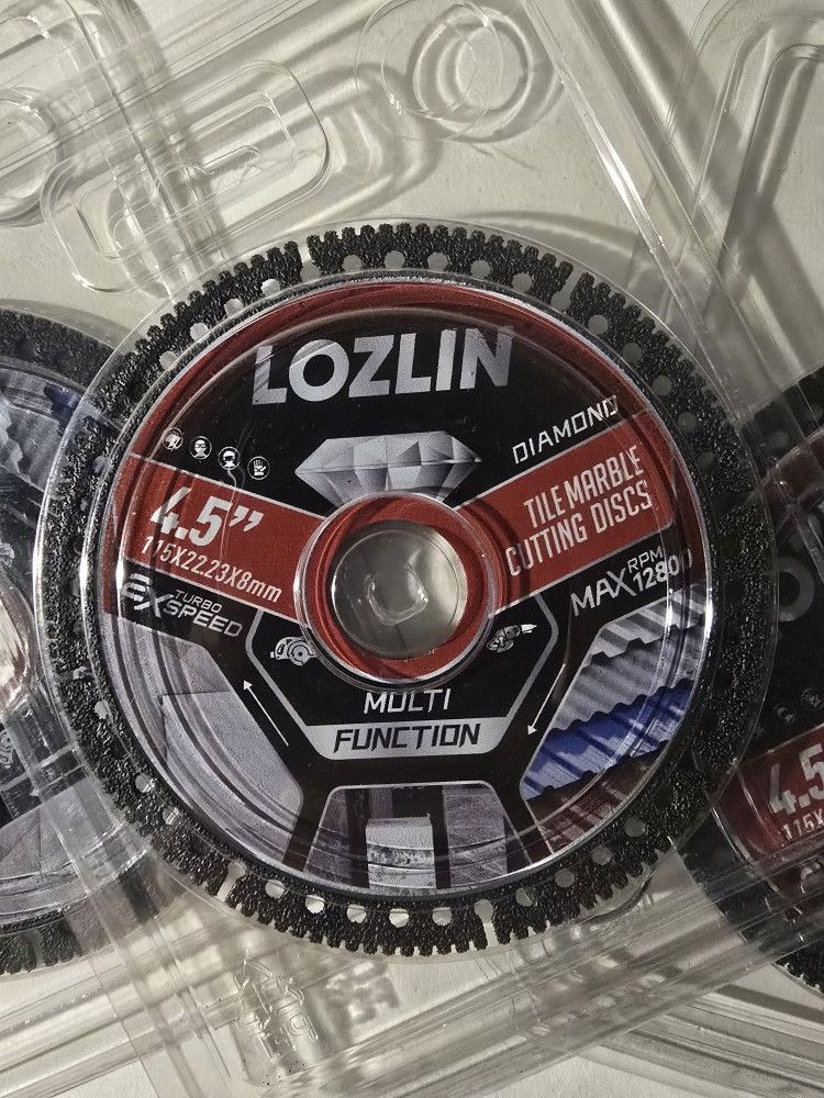 LOZLIN 4.5" Diamond Cutting Disc – Multi-Function Tile & Marble Blade