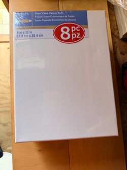 Artist's Loft 8-Pack Stretched Canvases 9x12 in