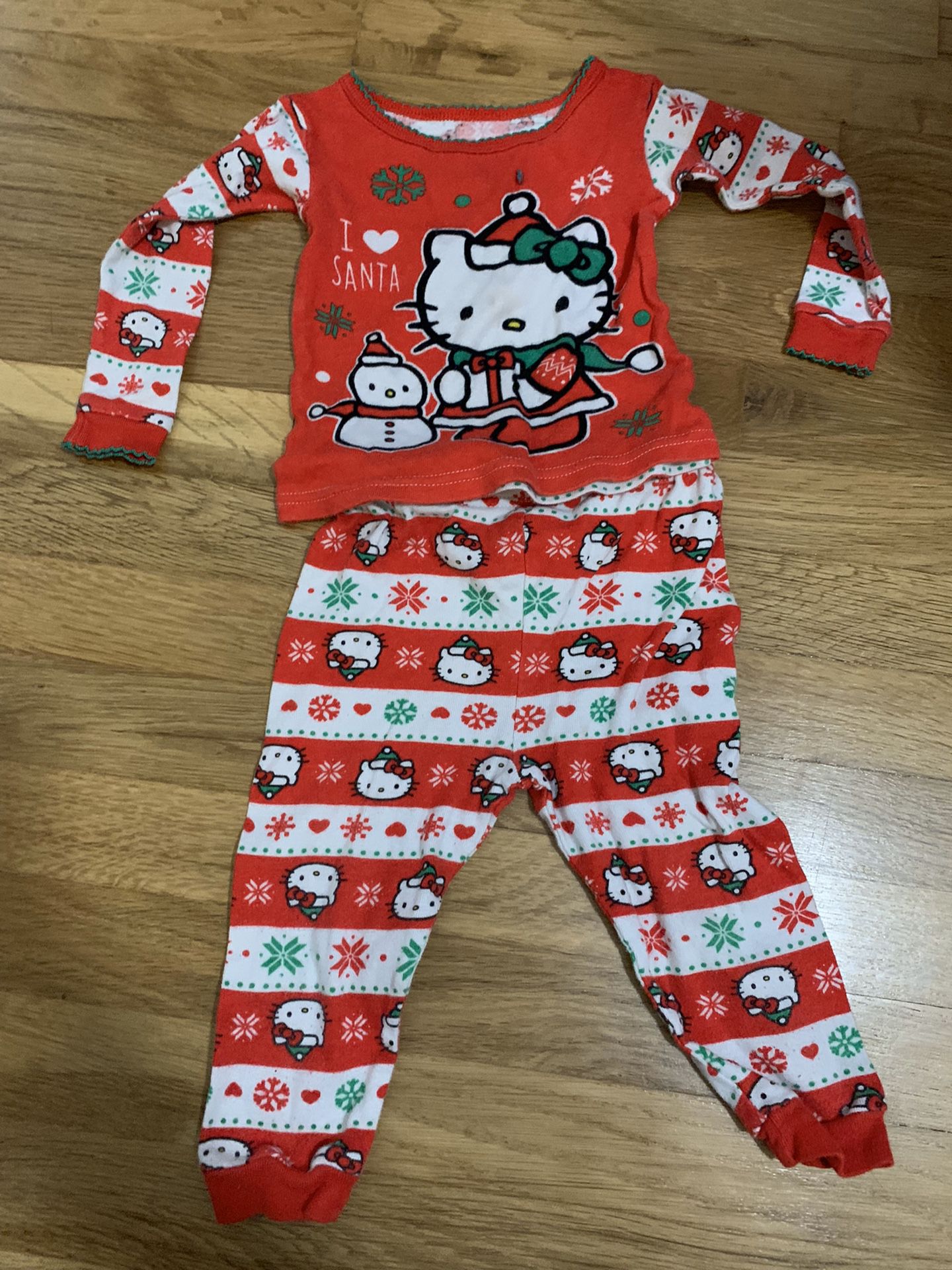 18 months Hello Kitty Christmas Pajamas
