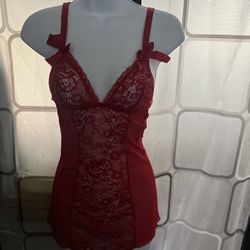 Red dress lingerie