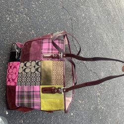 Vintage Pink Coach Purse