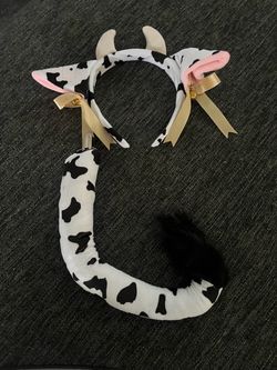 Cow 🐮 headband and Tale