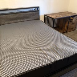Bed and frame