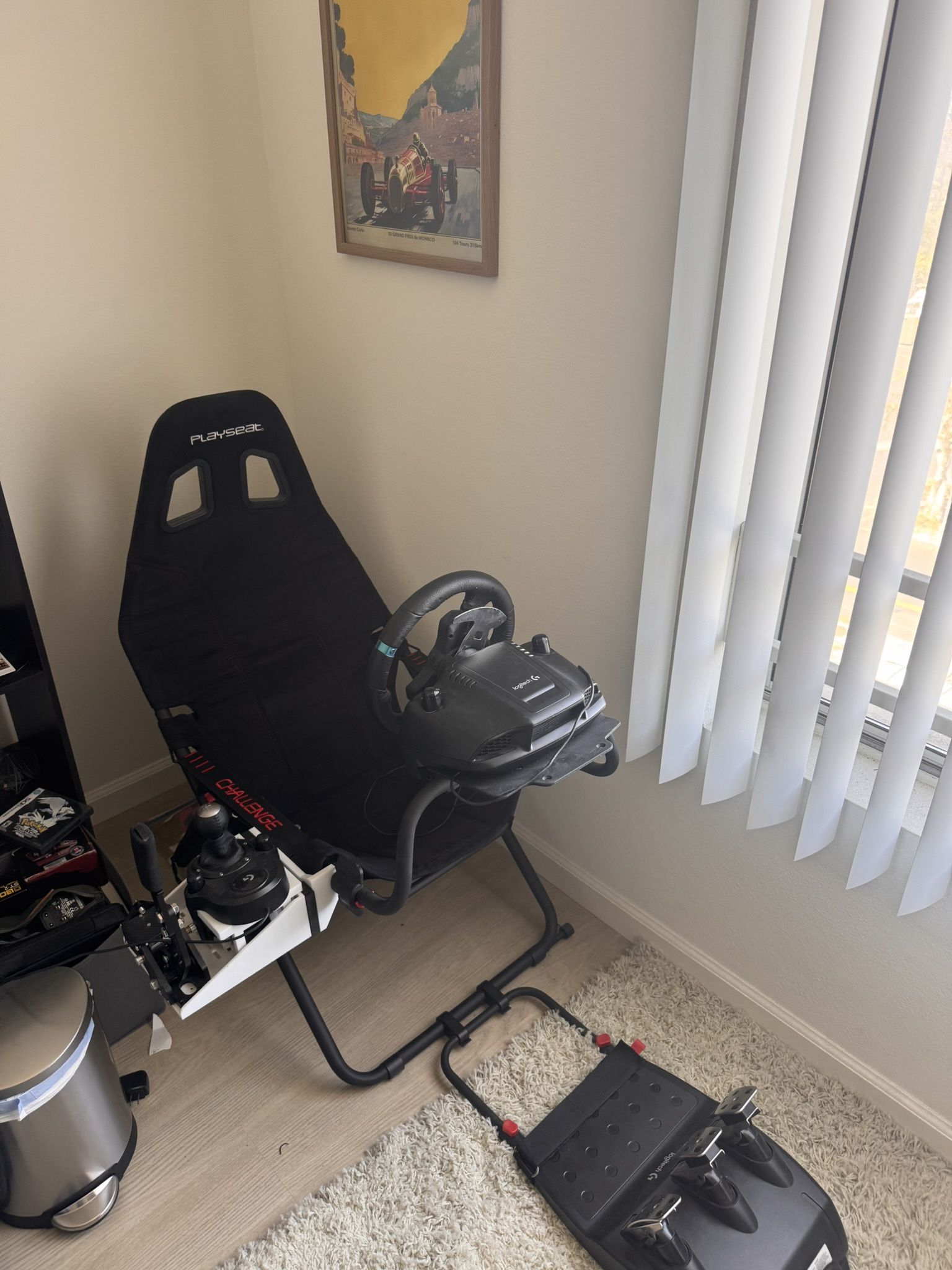 Full Set - Playseat Challenge + Logitech G29 Wheel/Pedal/shifter + USB Handbrake