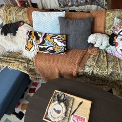 Blue Sectional Apartment Sofa