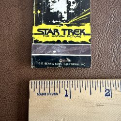1979 Star Trek the Motion Picture Matchbook Cover