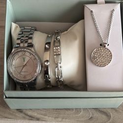 Watch Two Bracelets And A Necklace