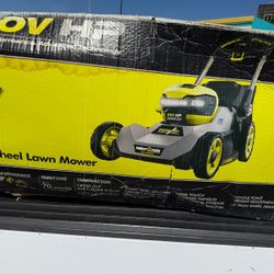 Lawnmower ryobi croos cut come w 2 batteries and fast charger $299or 1battery and fast charger $250 new