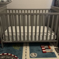 Gray Delta Children 3 in 1 crib