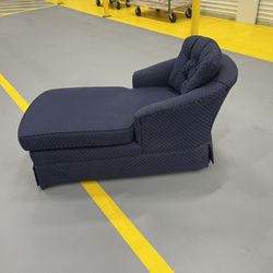 Blue Chaise Couch Chair 