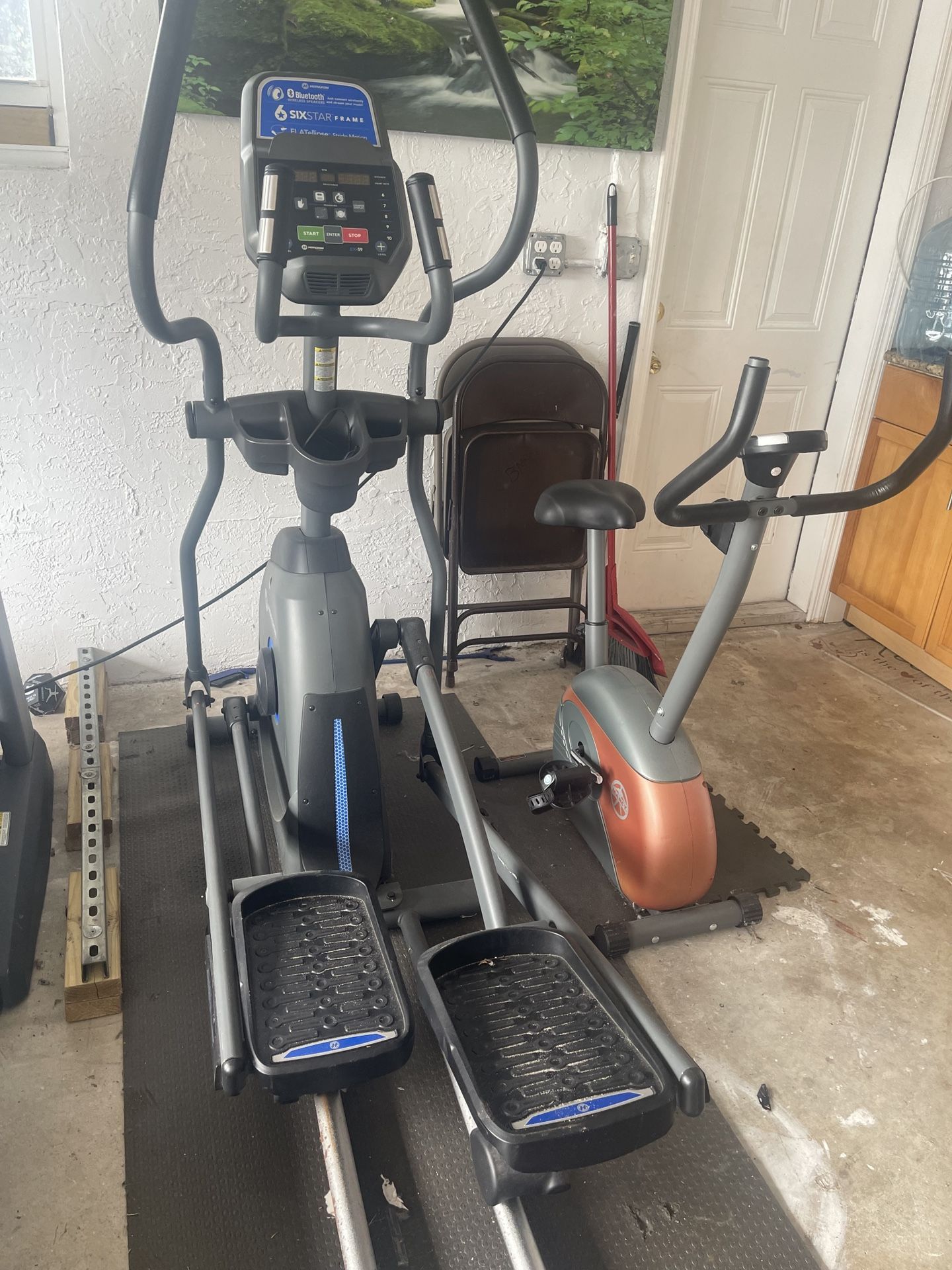 Stationary Bike And A Elliptical