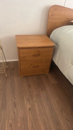 2- Wood night stands $10 each