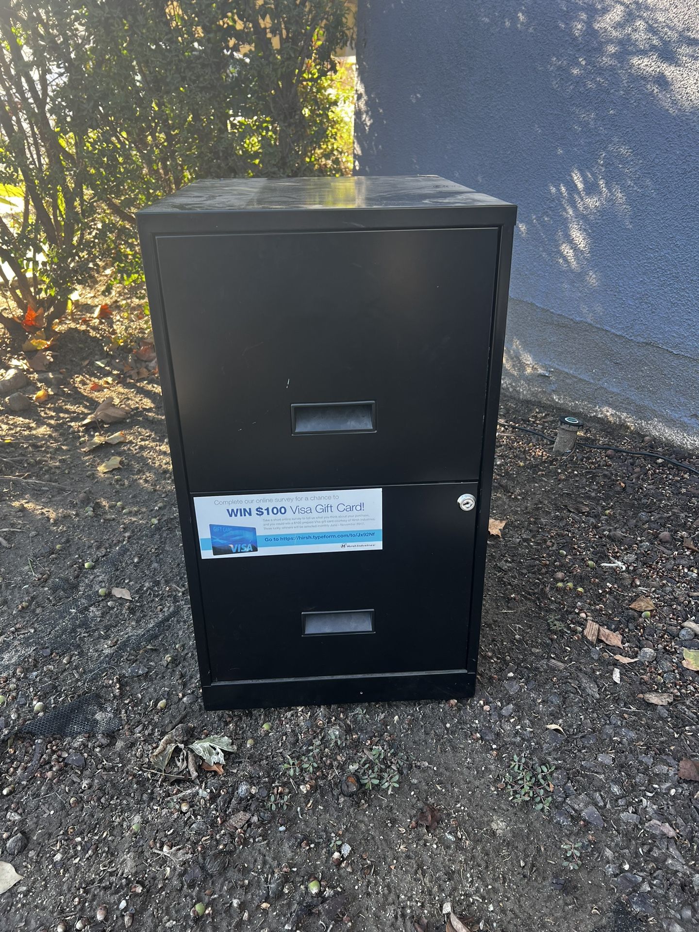 Two drawer filing cabinet