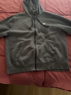 Nike Full-Zip Hoodie Sweatshirt Gray