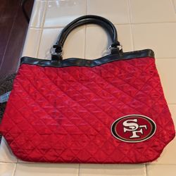 S.F. 49er Womens  Quilted Hand Bag