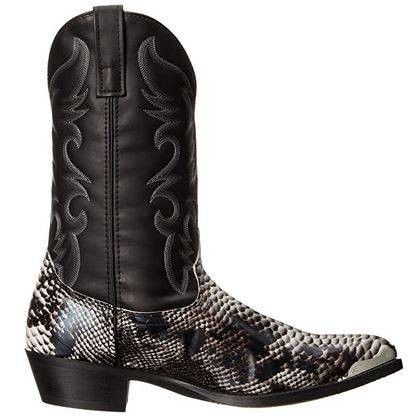 NEW size 9 Wide Laredo Mens Monty Croc Snip Toe Dress Boots Mid Calf


