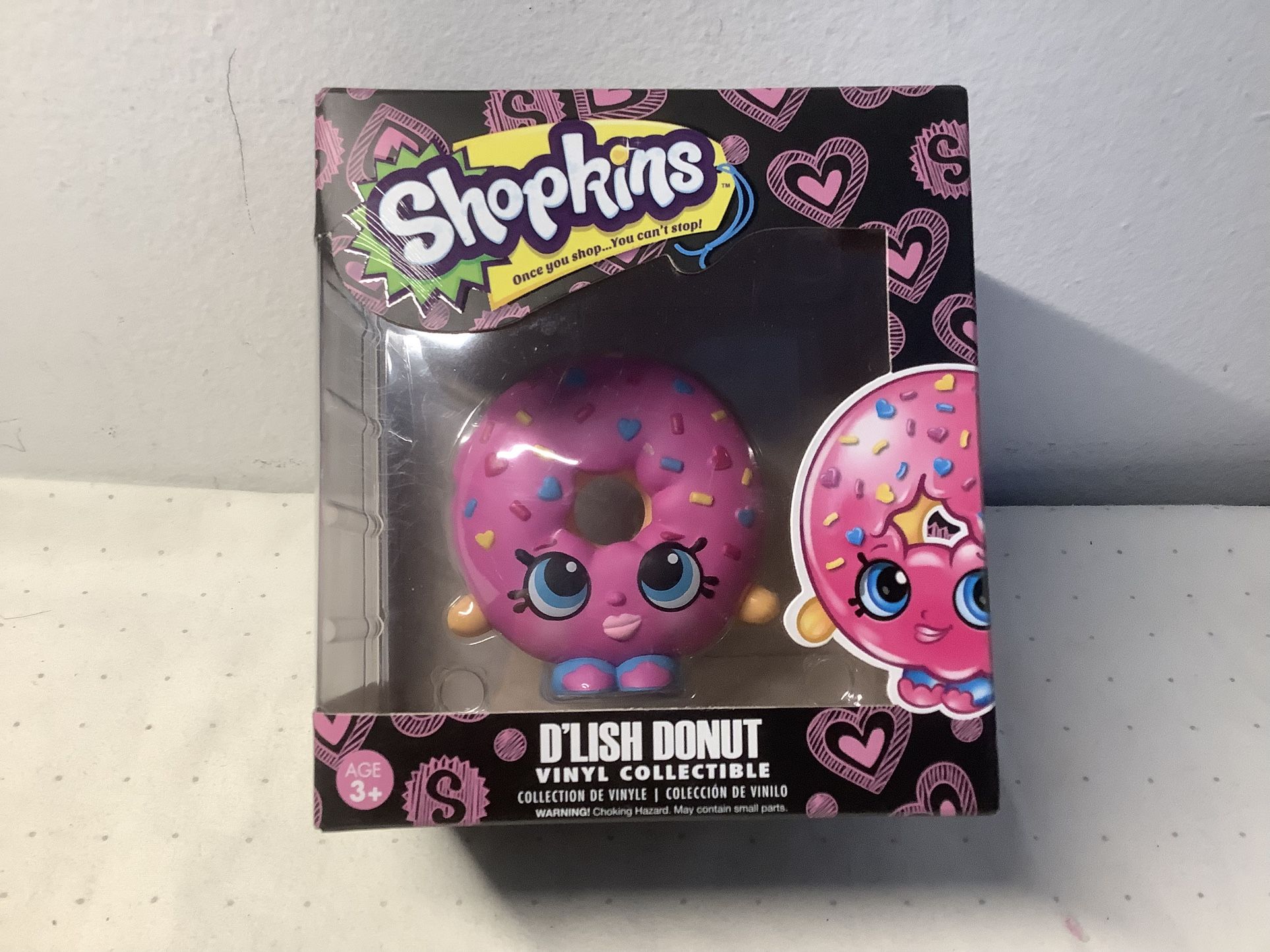 Funko Shopkins D'lish Donut Sprinkles Pink Vinyl Mini Figure