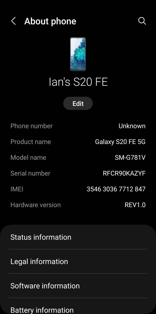 Samsung Galaxy S20 FE