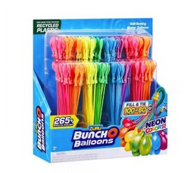 Zuru Bunch O Balloons 265+ Rapid Filling Self Sealing Water Balloons Neon Colors