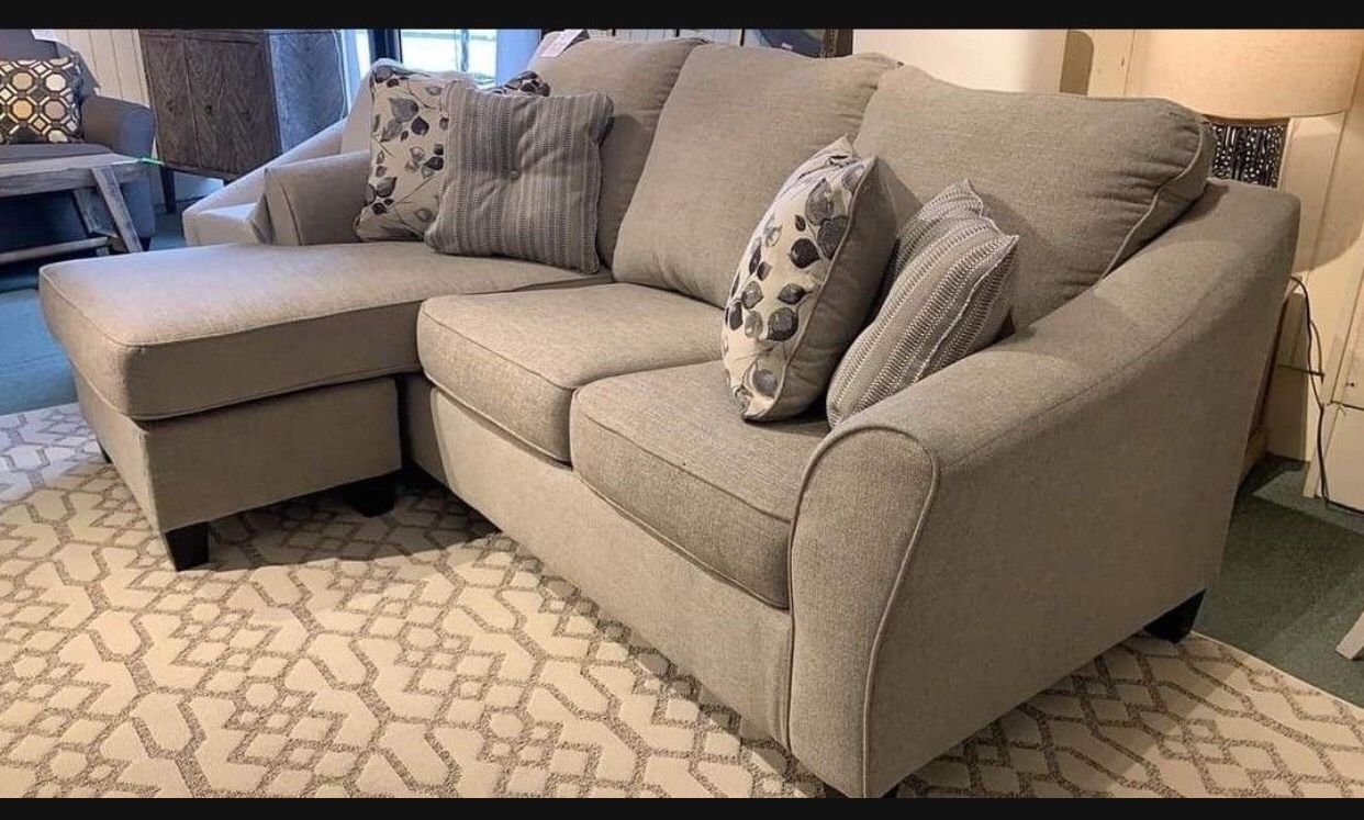 Abney Beige Sofa Chaise Sleeper Couch | Living Room Set 🌻 Brand New 🌻 Great Financing Options 👍