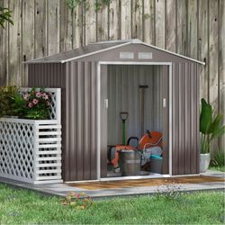 Aluminum shed 4ft x 7ft new in box