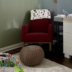Red Rocking Armchair 