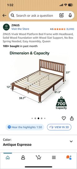 Queen Wood Bed Frame