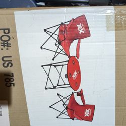 Dos Equis tailgating chairs and table