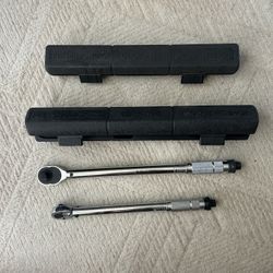 Brand New Pittsburgh Pro Click Torque Wrenches with cases