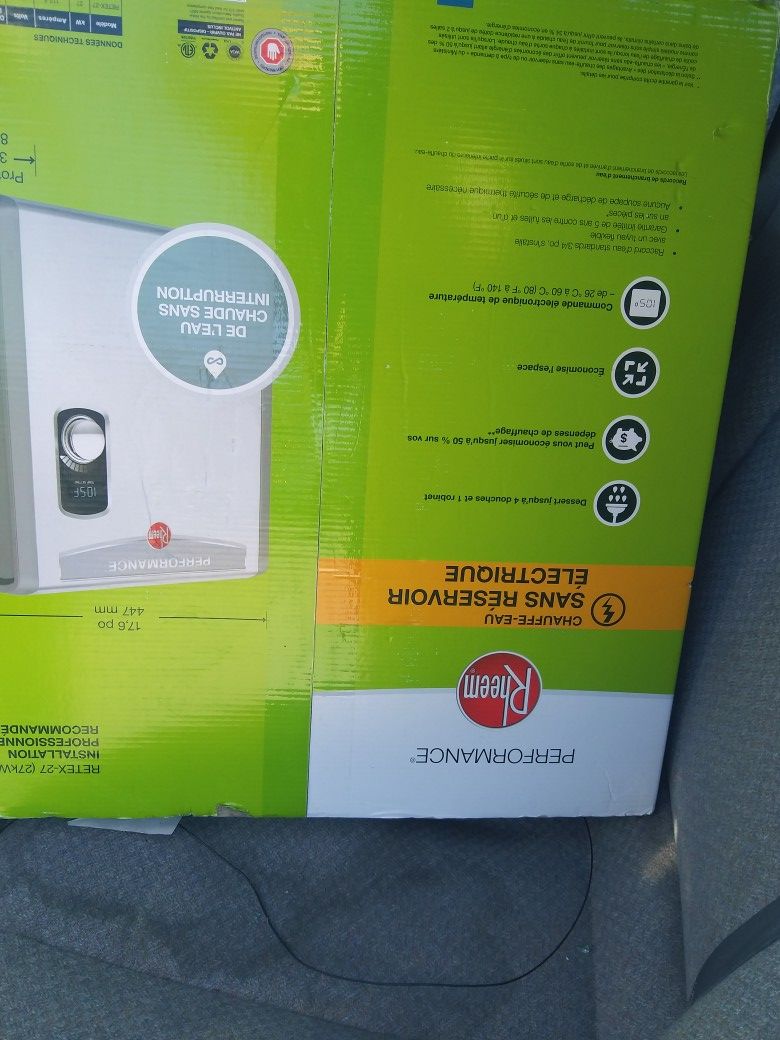 Rheem electric tankless water heater
