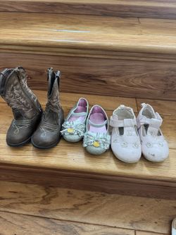 Girls size 5 shoes - all for $6