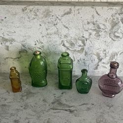 vintage Wheaton miniature bitters bottles