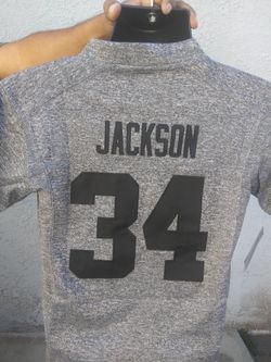 Raiders New Youth Gray BO JACKSON.!! Jersey