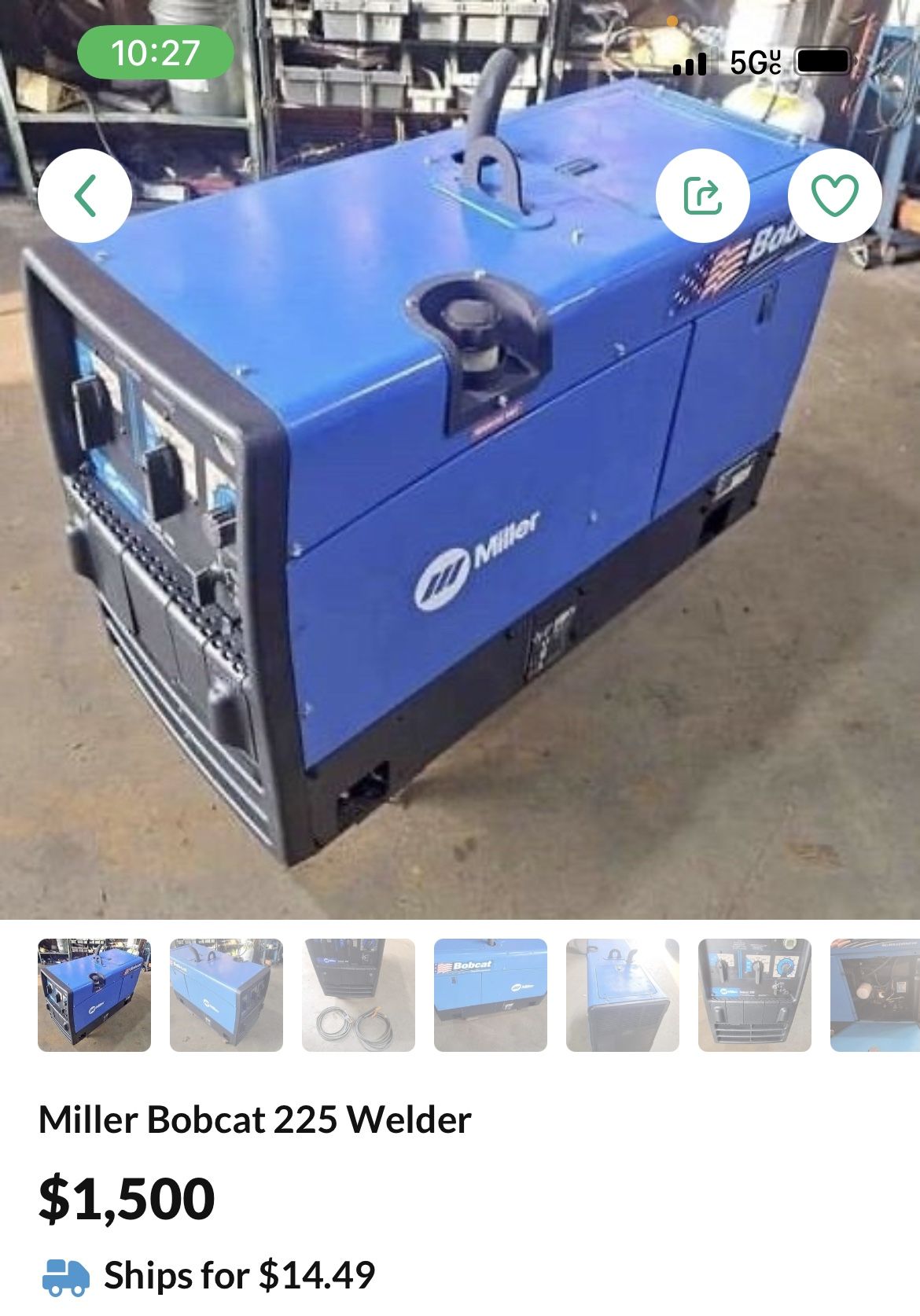 Miller Bobcat 250 Welder