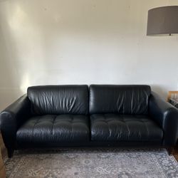 Black Leather Couch