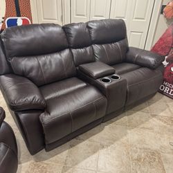Reclining Sofa and Love Seat