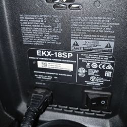 Subwoofer EKX-18SP 