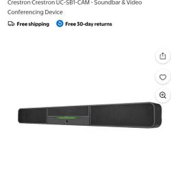 Crestron UC-SB1-CAM UC Video Conference Smart Soundbar & Camera 