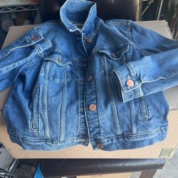 And in good shape, a Blue Jean Jacket Asking $15